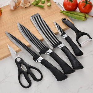 Exclusive 6 PCS Stainless Steel Kitchen Knife Set with Magnetic Box Packing