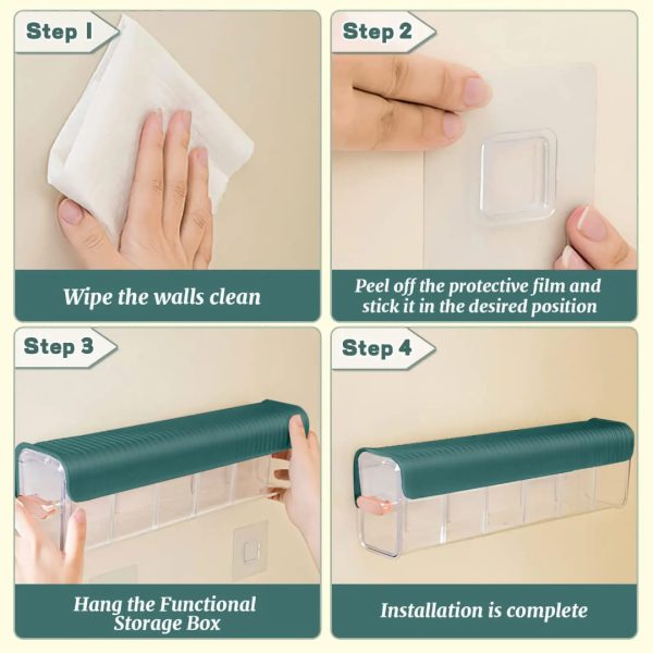 Multifunction Wall Mounted Storage Box - Image 3